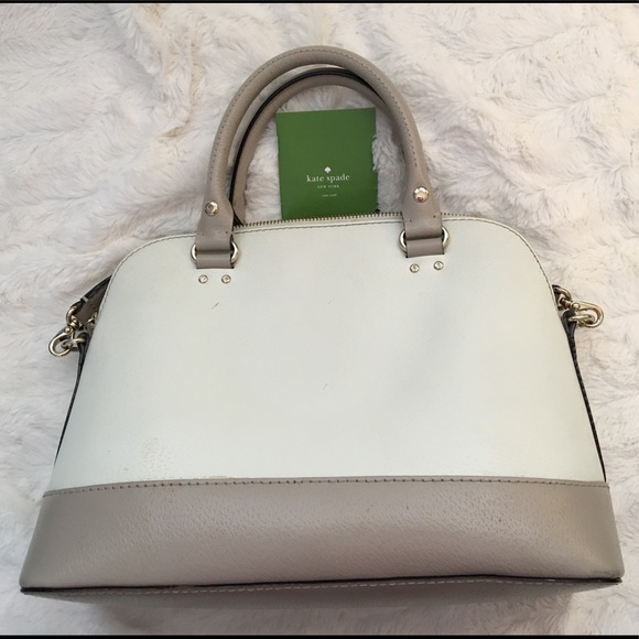 Kate Spade purse taupe and cream - Picture 3 of 5